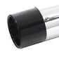 V-Twin 1469 exhaust muffler set in chrome with black gun barrel ends