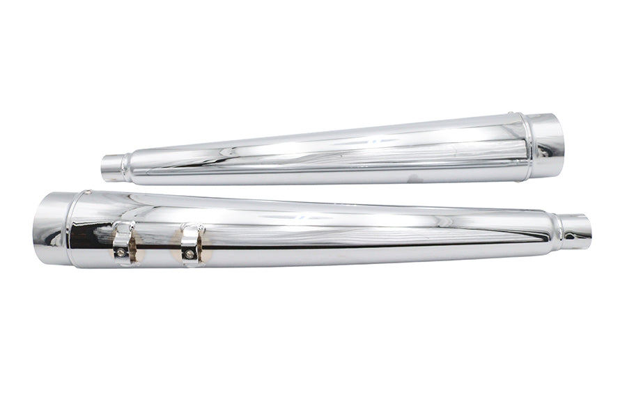 Ultima 4-Inch Megaphone Muffler Set Chrome 30-4390