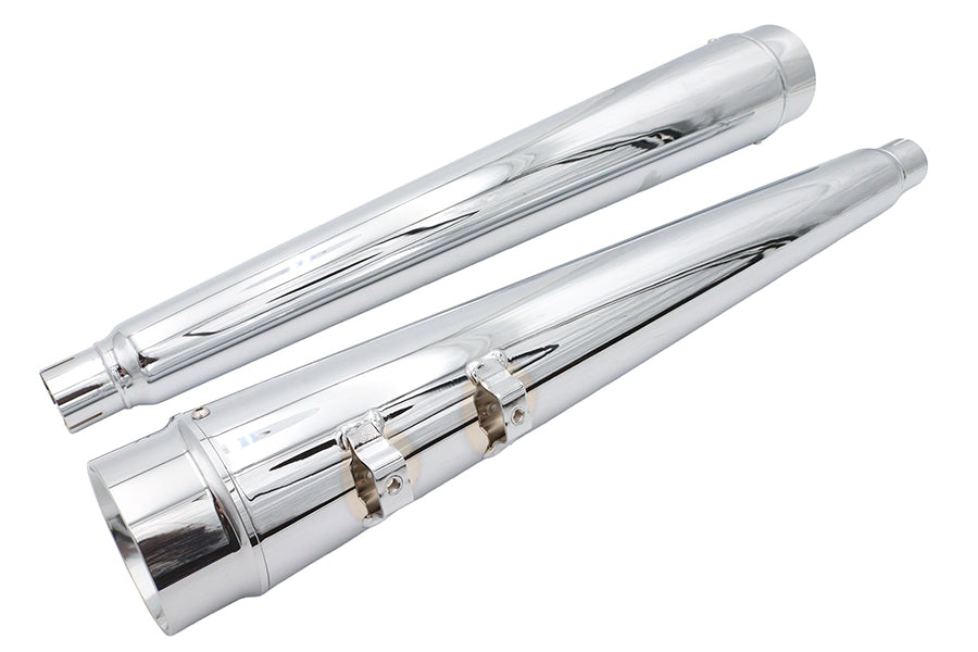 Ultima 4-Inch Megaphone Muffler Set Chrome 30-4390
