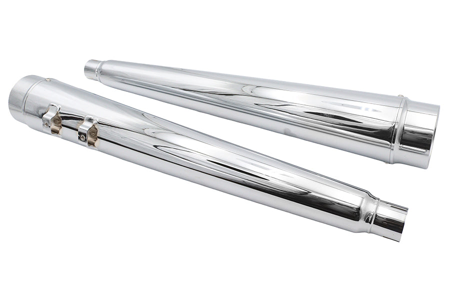 Ultima 4-Inch Megaphone Muffler Set Chrome 30-4390