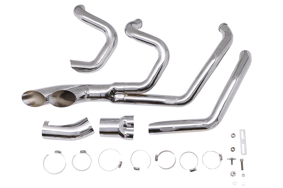 Wyatt Gatling Afterburner chrome exhaust system, model 30-4859, shown in product view