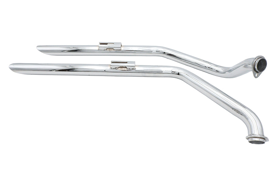 Ultima 60-203 Shovelhead Drag Pipe Set, Slash Cut