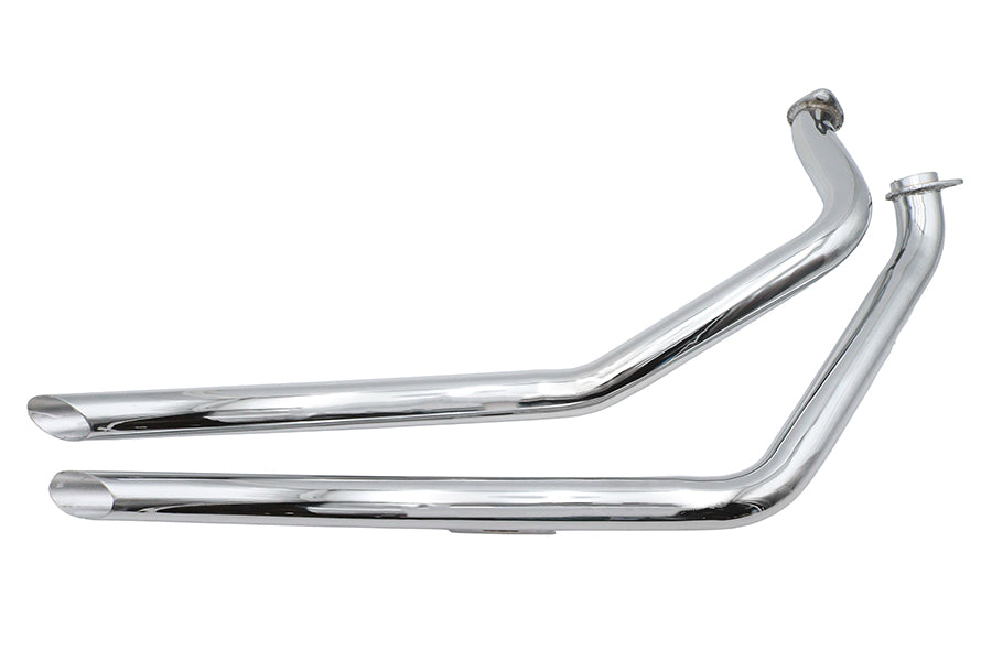 Ultima 60-203 Shovelhead Drag Pipe Set, Slash Cut
