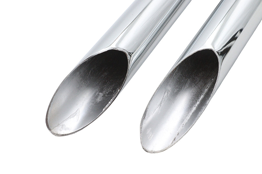 Ultima 60-203 Shovelhead Drag Pipe Set, Slash Cut