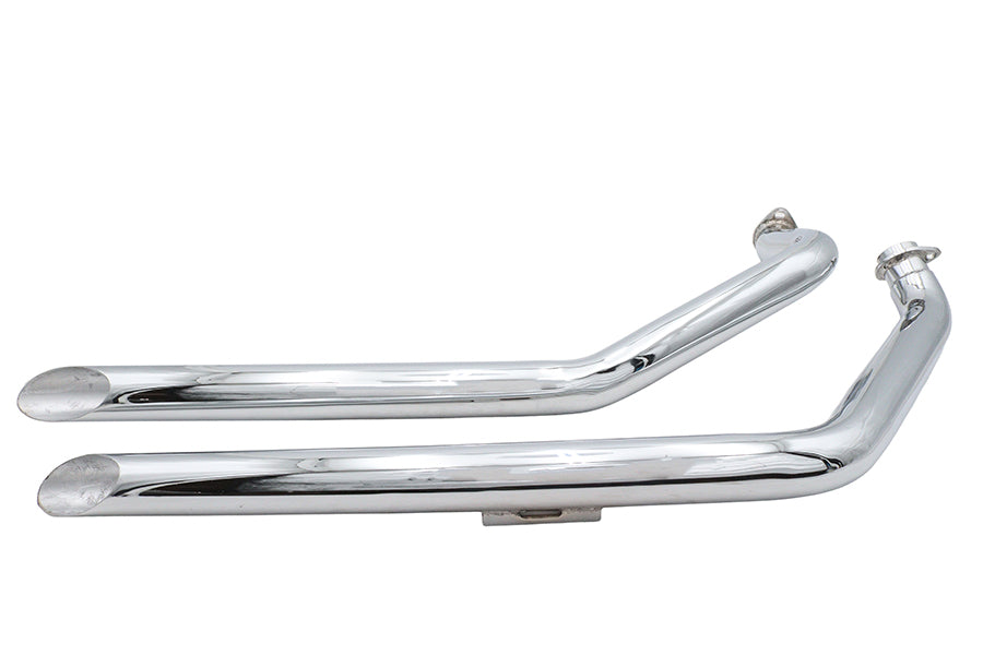 Ultima 30-6204 Shovelhead Drag Pipe Set Slash Cut