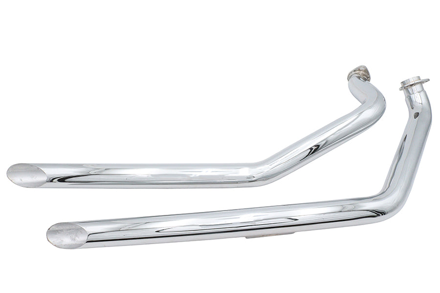 Ultima 30-6204 Shovelhead Drag Pipe Set Slash Cut