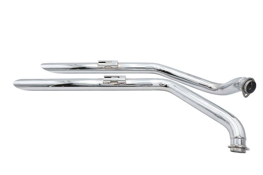 Ultima 30-6204 Shovelhead Drag Pipe Set Slash Cut