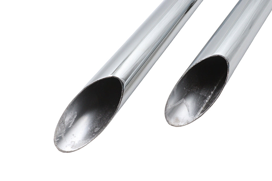 Ultima 60-205 Chrome Drag Pipe Set, Slash Cut