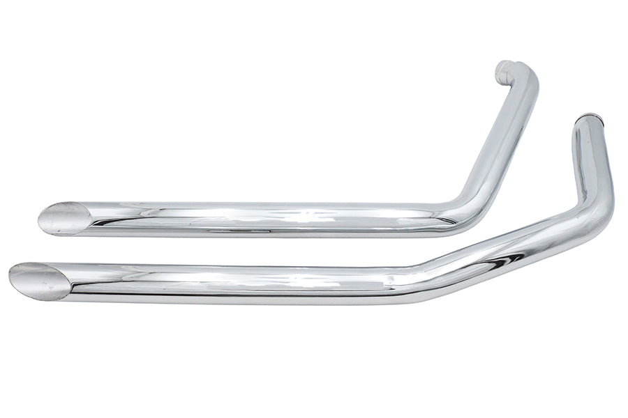 Ultima 60-206 Chrome Drag Pipe Set, Slash Cut