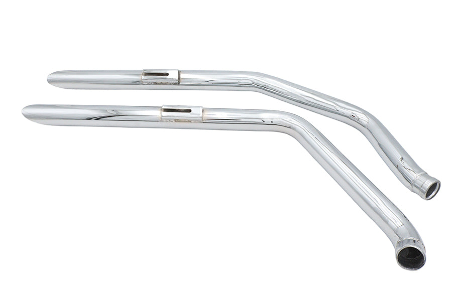 Ultima 60-206 Chrome Drag Pipe Set, Slash Cut