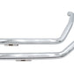 Ultima chrome drag pipe exhaust set with slash-cut ends