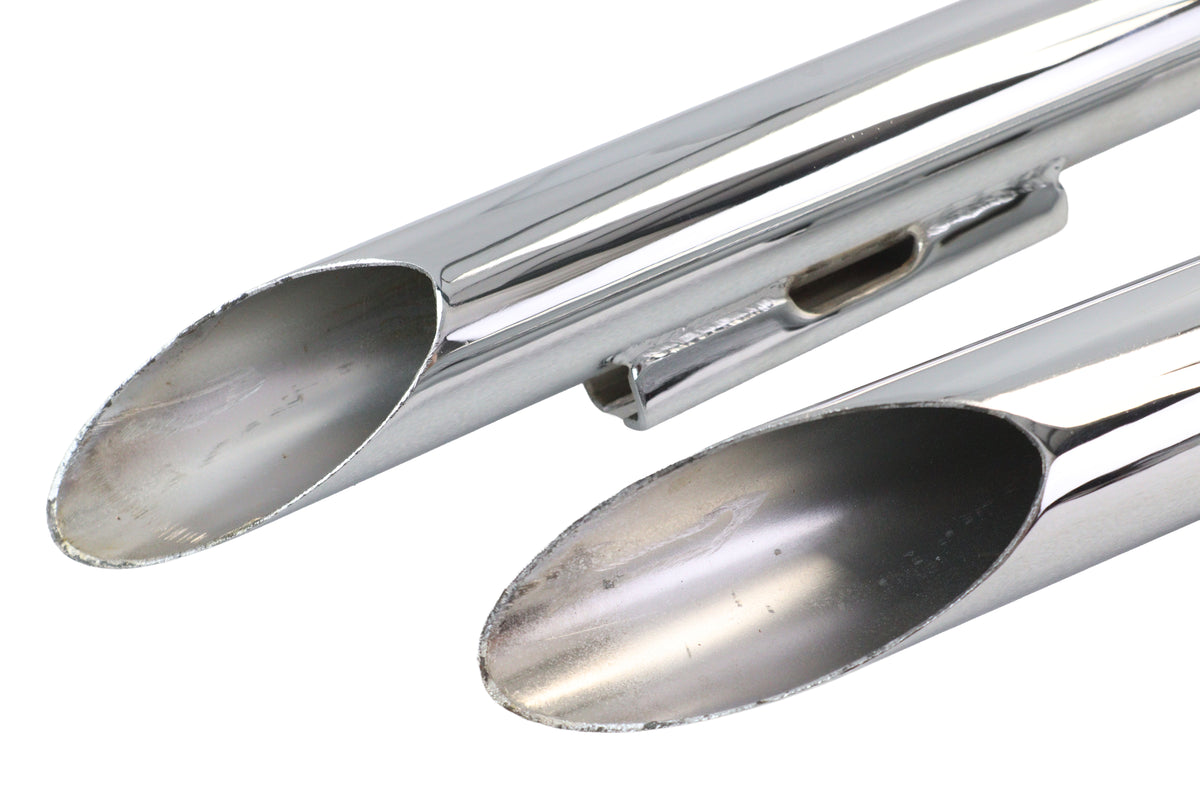 Ultima 60-209 FXR chrome drag pipe exhaust set for motorcycle datingsider