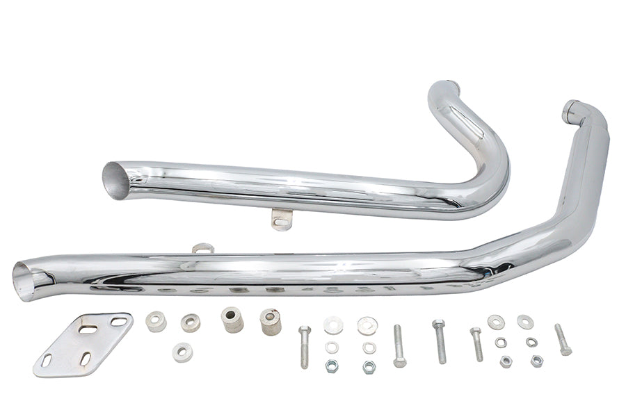 Ultima Big Growl Down N Outs chrome exhaust pipe set, model 30-6300