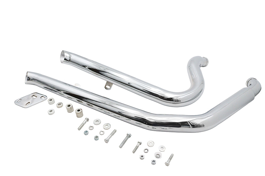 Ultima Big Growl Down N Outs chrome exhaust pipe set, model 30-6300