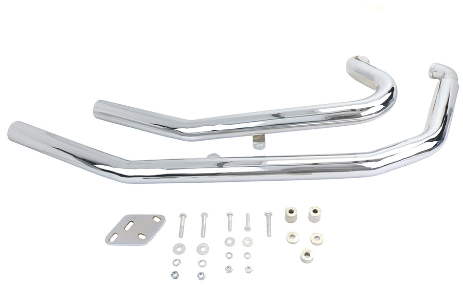 Ultima Big Growl Long Barrels Chrome Exhaust Pipe Set for motorcycles