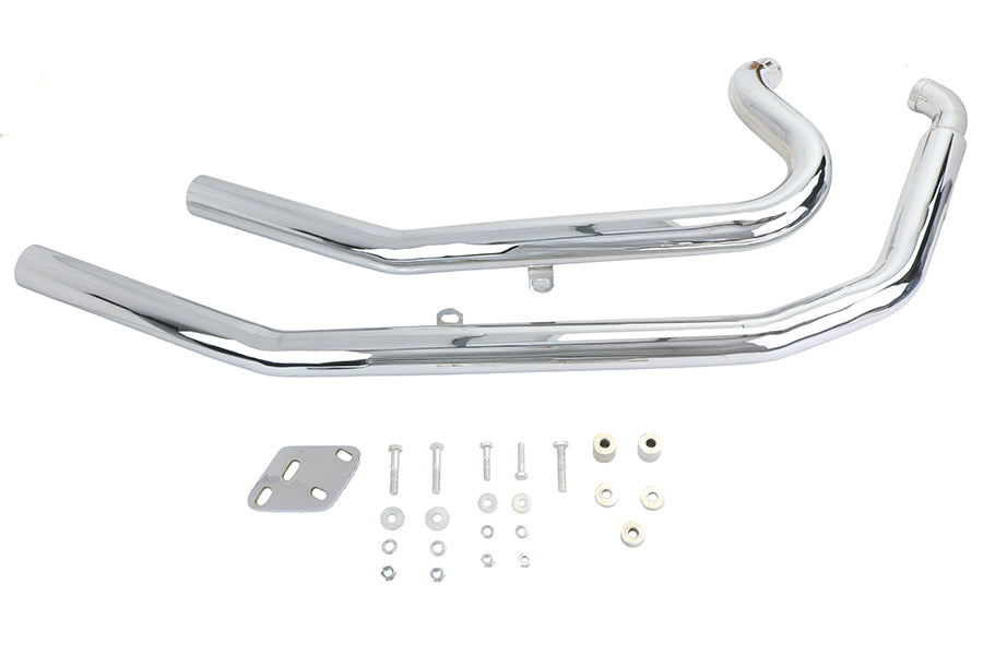 Ultima Big Growl long barrels chrome exhaust pipe set for motorcycle, model 60-305