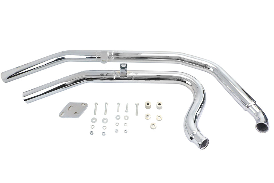 Ultima 60-305 Big Growl long barrel chrome exhaust pipe set for motorcycles