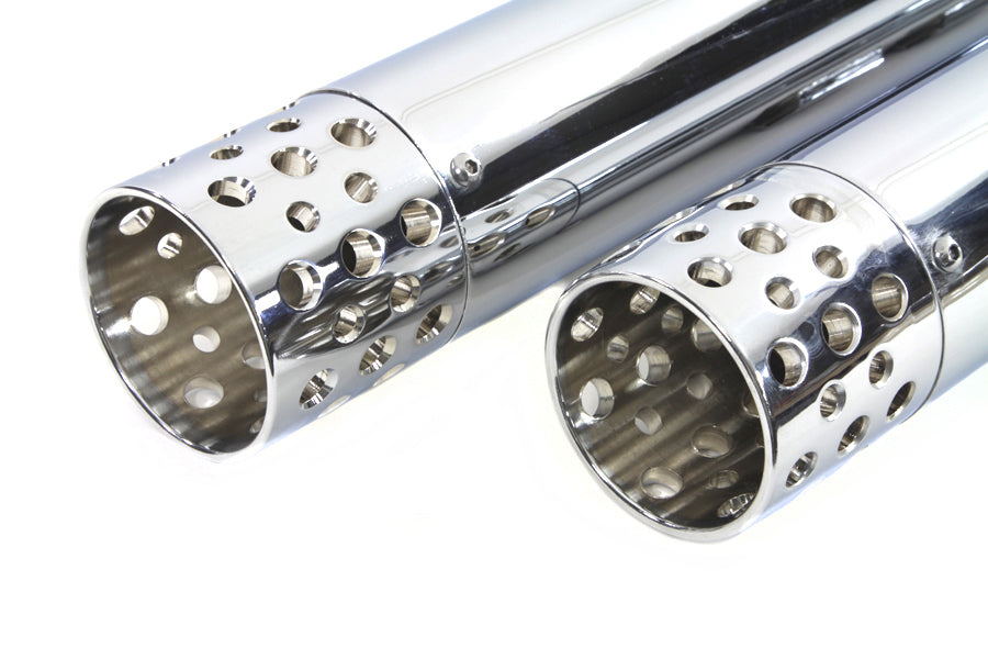 V-Twin 30-7067 Factory Sample Wyatt Gatling Muffler Set Chrome