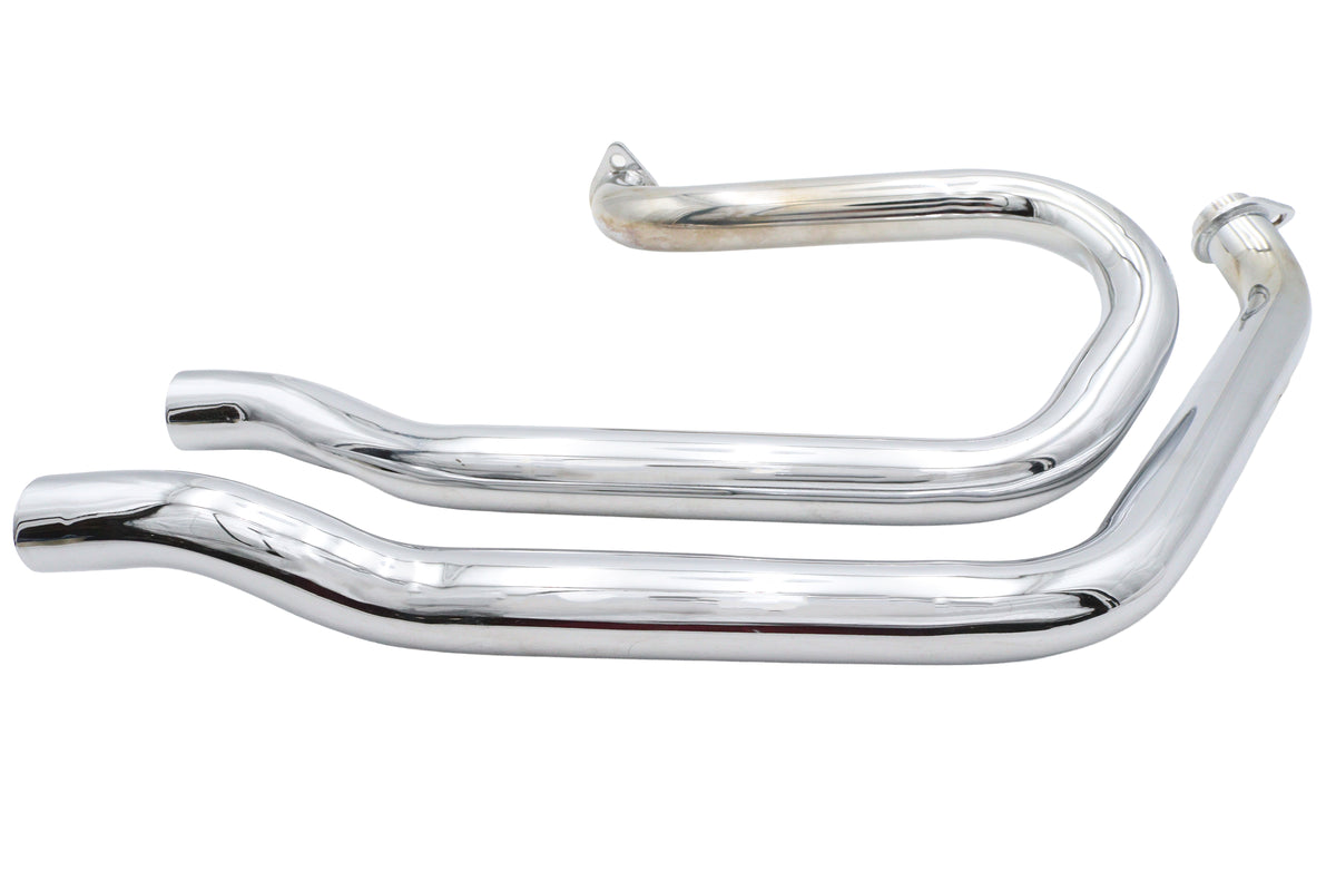 V-Twin 30-7075 Factory Sample Alphabet FX-FXE Chrome Exhaust Header Set