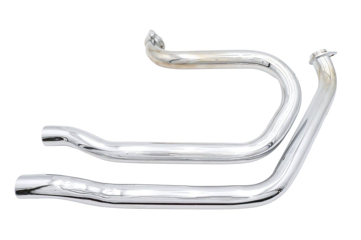 V-Twin 30-7075 Factory Sample Alphabet FX-FXE Chrome Exhaust Header Set