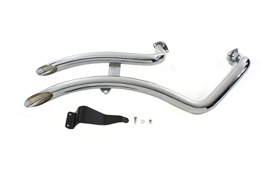 V-Twin 30-7084 Factory Sample XL Exhaust Drag Pipe Set Chrome