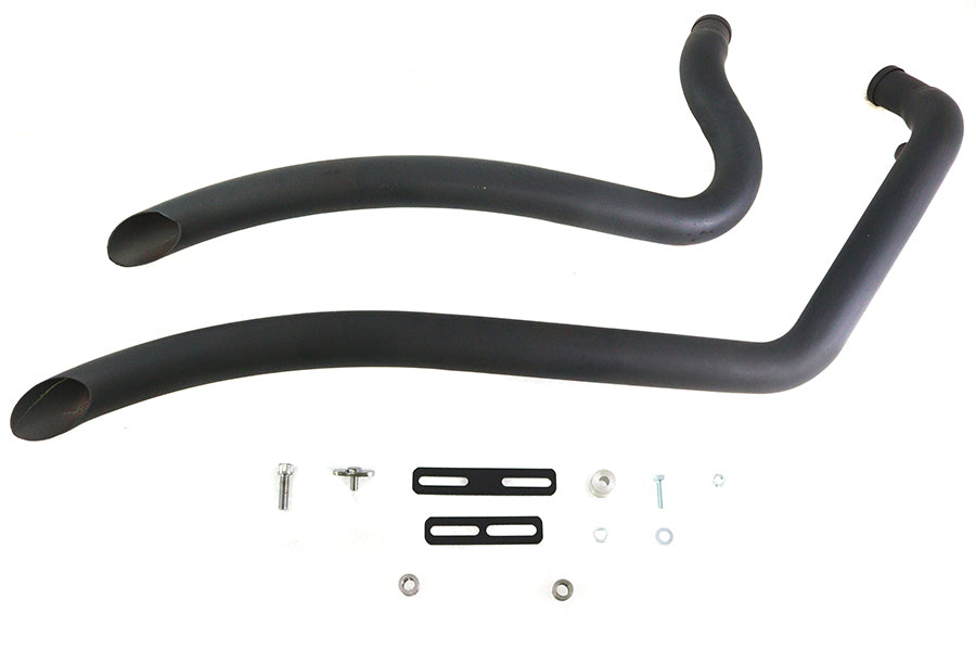Wyatt Gatling 7943 black smooth radius exhaust pipe set