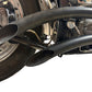 Wyatt Gatling 7943 black smooth radius exhaust pipe set, curved motorcycle pipes shown together