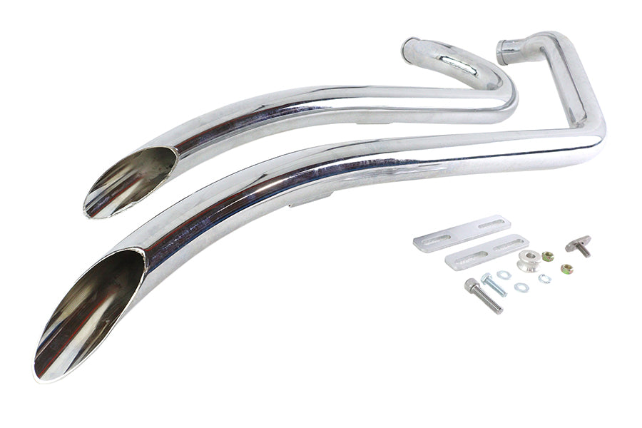Wyatt Gatling 7944 chrome smooth radius exhaust pipe set, SKU 30-7944