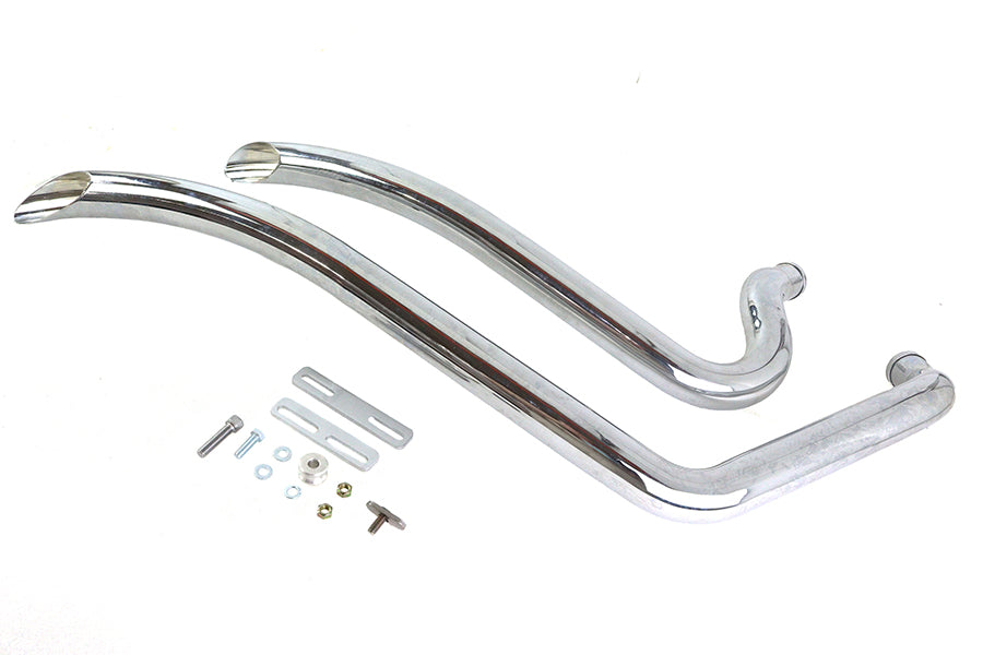 Wyatt Gatling 7944 chrome smooth radius exhaust pipe set 马会