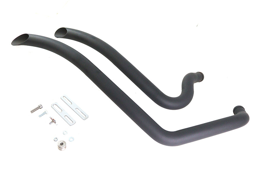 Wyatt Gatling 7945 black smooth radius exhaust pipe set