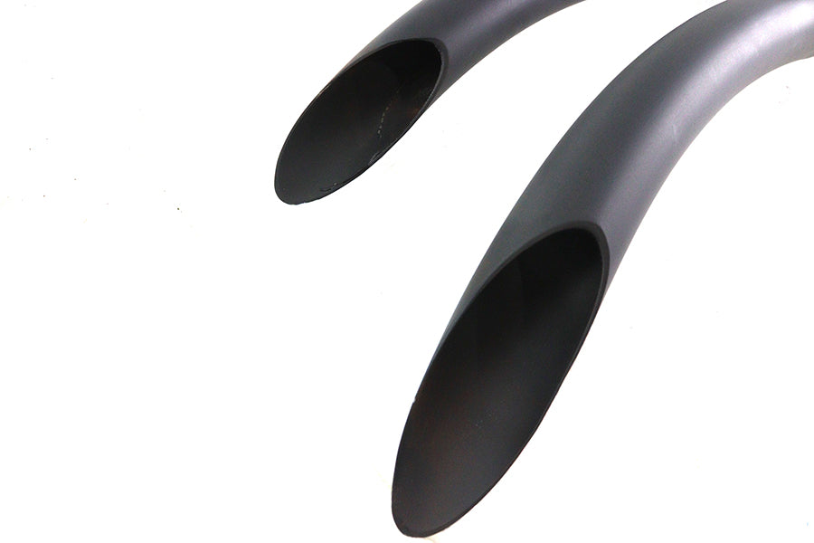 Wyatt Gatling 7945 black smooth radius exhaust pipe set for motorcycle exhaust system