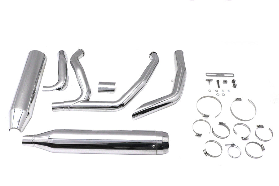 Wyatt Gatling 8098 Super Sport chrome exhaust system for motorcycles