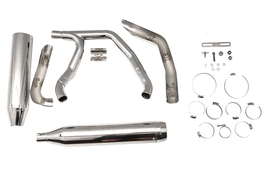 Wyatt Gatling 8098 Super Sport exhaust system in polished chrome finish