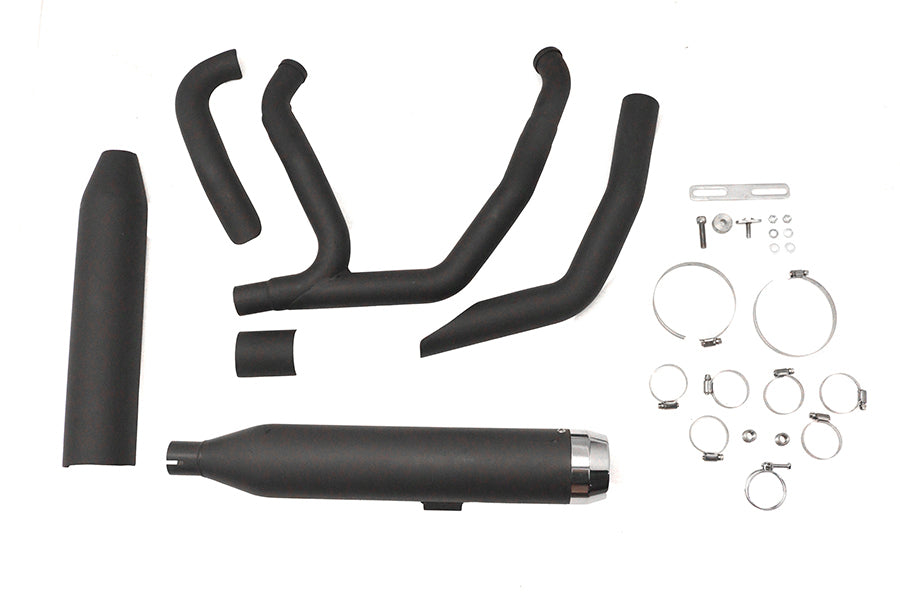 Wyatt Gatling 8106 Super Sport black exhaust system pipe set for motorcycles