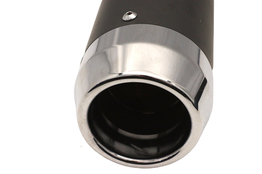 Wyatt Gatling 8106 Super Sport black exhaust system with dual mufflers and polished tips