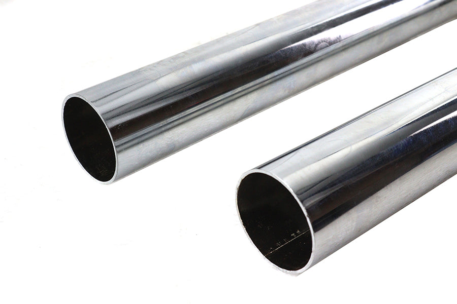V-Twin 8115 chrome shotgun-style exhaust drag pipe set for motorcycles