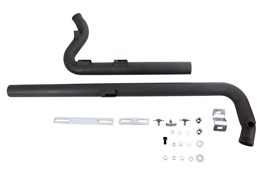 V-Twin 8116 black shotgun-style exhaust drag pipe set for motorcycles