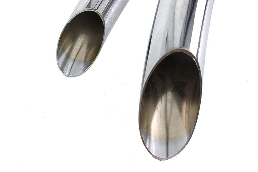 Wyatt Gatling 8127 chrome street sweeper exhaust pipe set for motorcycle exhaust system