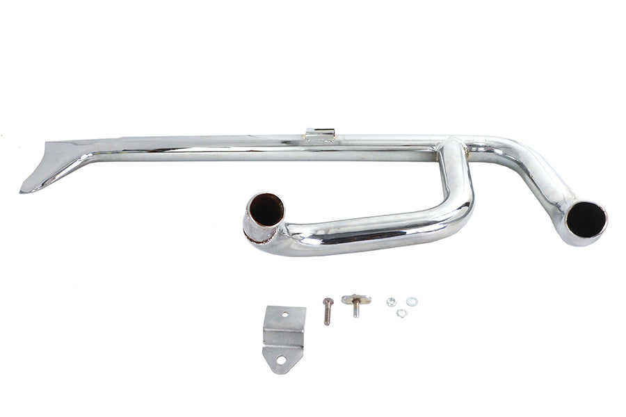 Wyatt Gatling 8153 chrome 2:1 fishtail exhaust header pipe for motorcycles