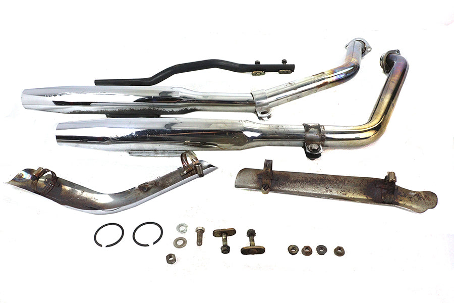 V-Twin FXR Muffler Pipe Set for Evolution engines, 30-9010 exhaust components