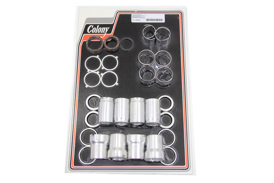 Colony 3066-36 cadmium-plated side valve cover set for motorcycle engine