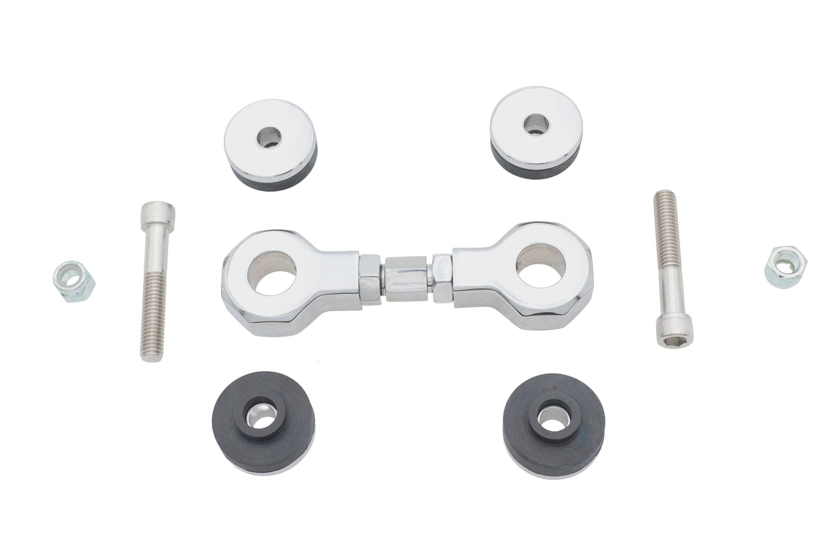 Wyatt Gatling chrome top engine mount stabilizer kit for Harley-Davidson FXD motorcycles