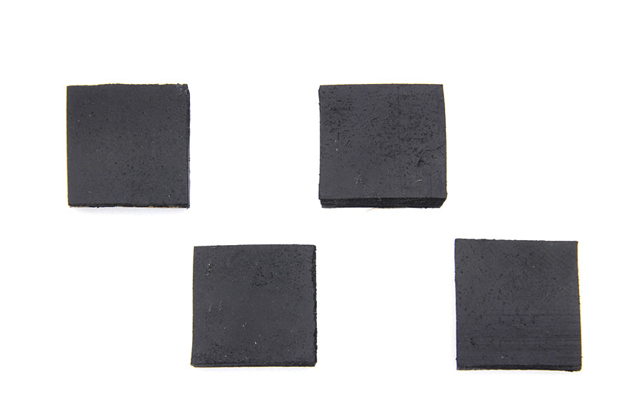 V-Twin 31-0374 Rubber Seat Bumper Pad Set, Part 78019