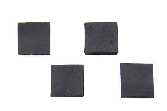 V-Twin 31-0374 Rubber Seat Bumper Pad Set, Part 78019