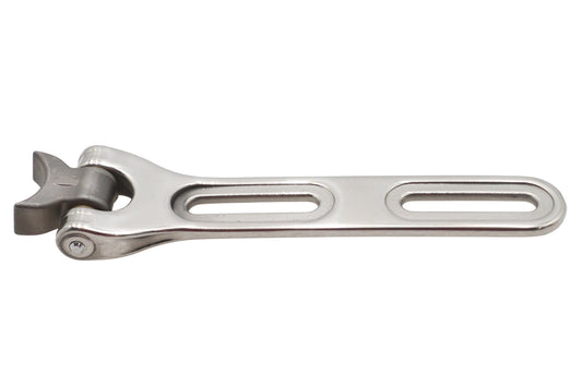 V-Twin 531061 Solo Seat Nose Hinge Assembly, Polished