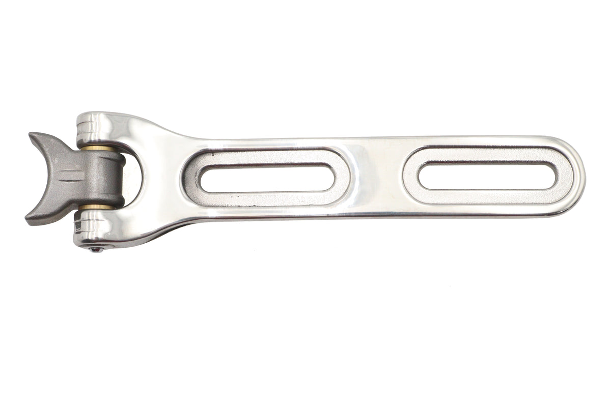 V-Twin 531061 Solo Seat Nose Hinge Assembly, Polished
