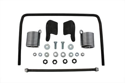 V-Twin 31-0427 Auxiliary Seat Spring Bracket Kit with Chrome Springs