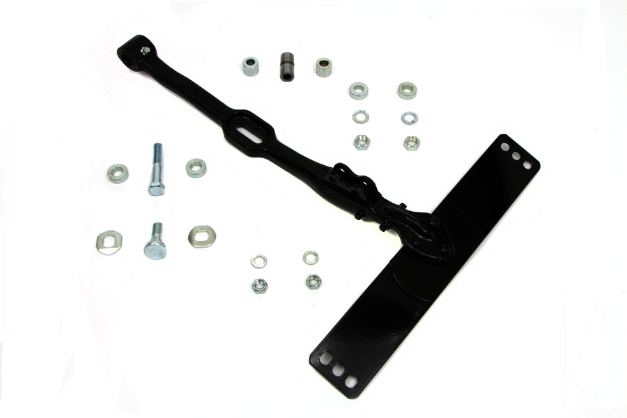 V-Twin 31-0569 Black Replica Seat T with matching saddlebag setup