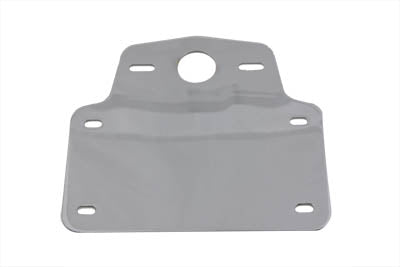 Paughco 536A Chrome Horizontal Tail Lamp License Plate Holder