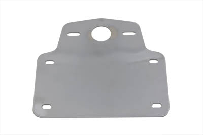 Paughco 536A Chrome Horizontal Tail Lamp License Plate Holder